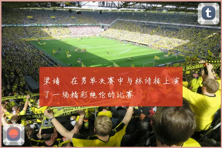 梁靖崑在男单决赛中与林诗栋上演了一场精彩绝伦的比赛